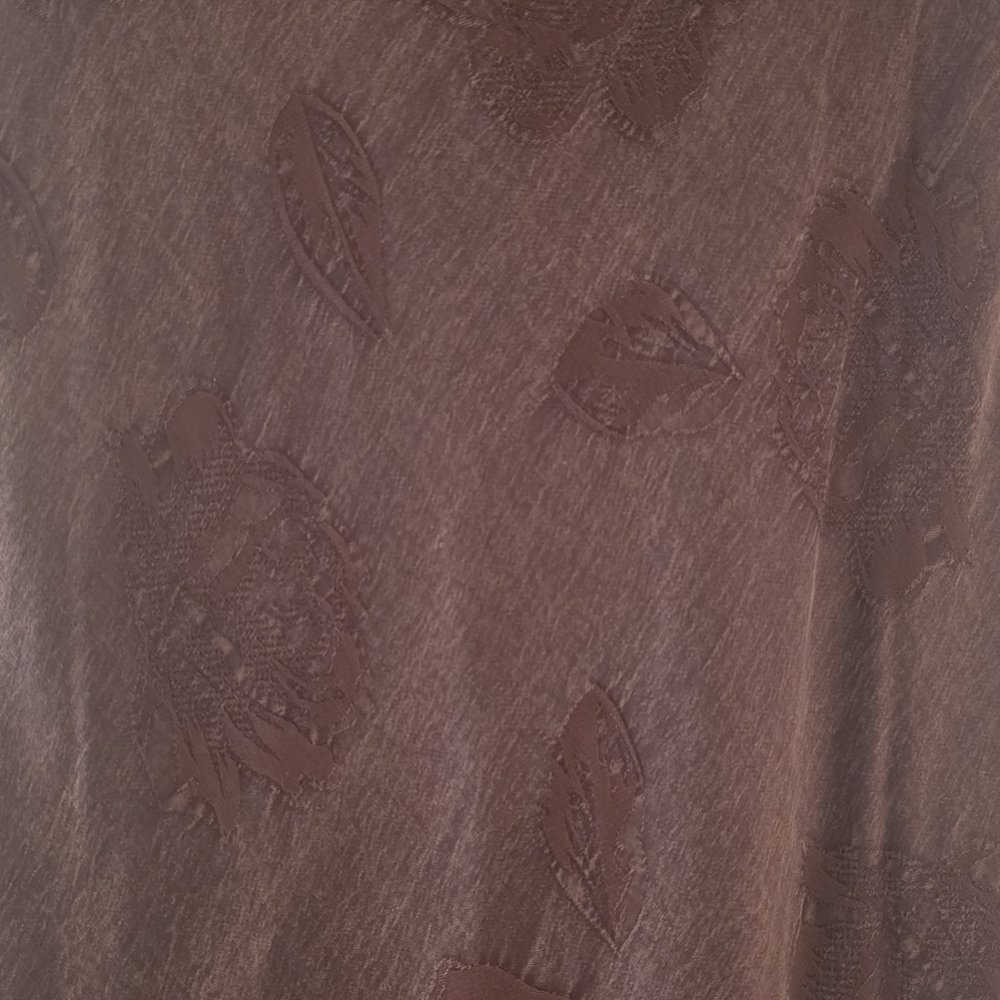 Brown Square-Neck Short Sleeve Dress - Picture 3 of 10
